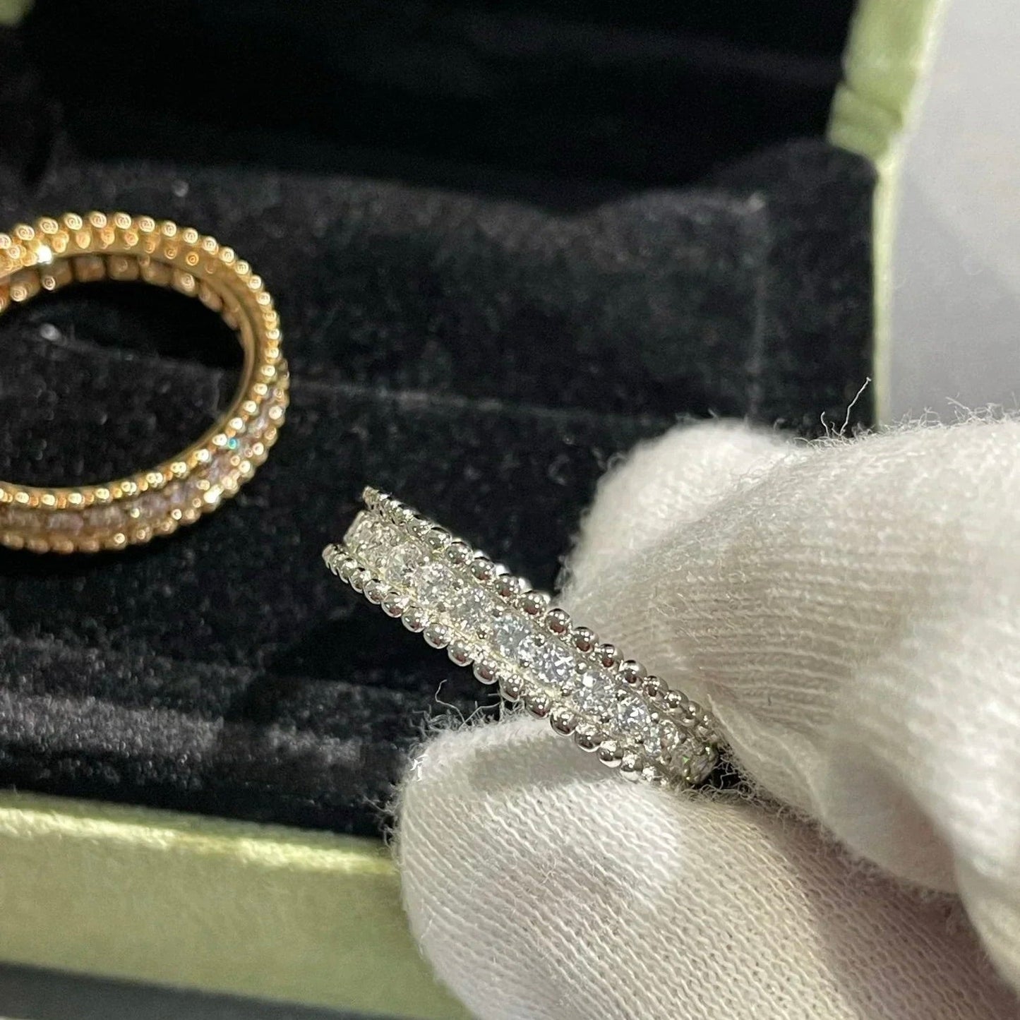 [LORA]PERLEE DIAMOND SILVER RING