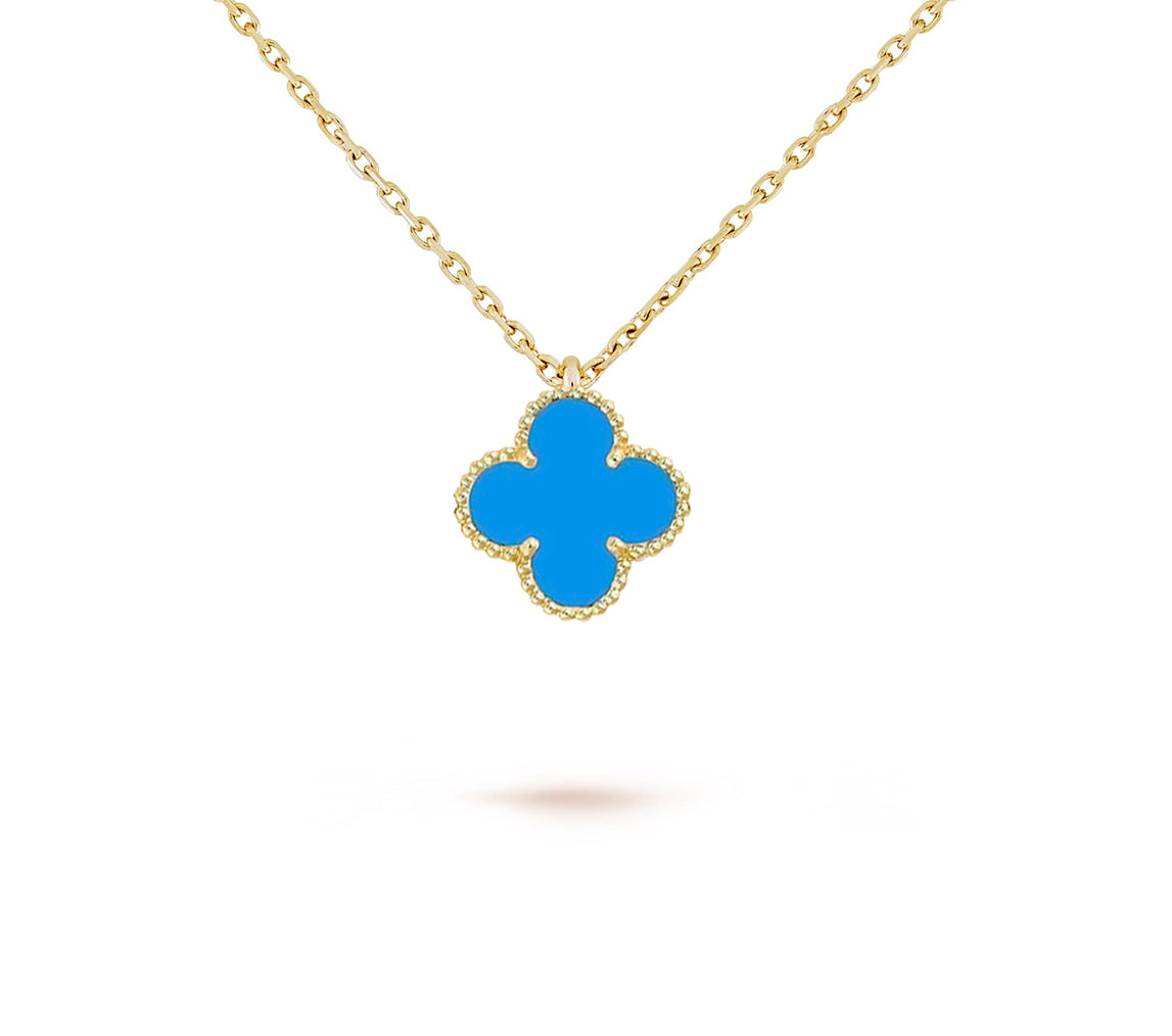 [Lora]CLOVER MINI 9.5MM CARNELIANS NECKLACE COLLECTION