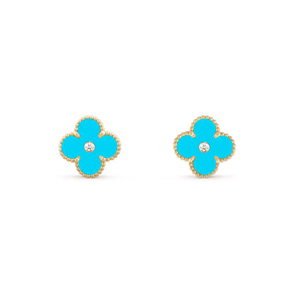 [Lora]CLOVER  15MM DIAMOND EARRINGS COLLECTION