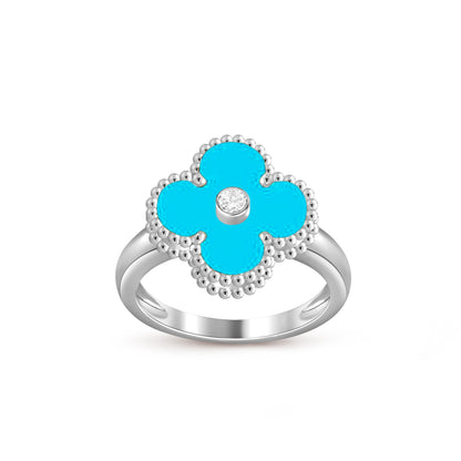 [Lora]CLOVER SILVER DIOMND RING COLLECTION
