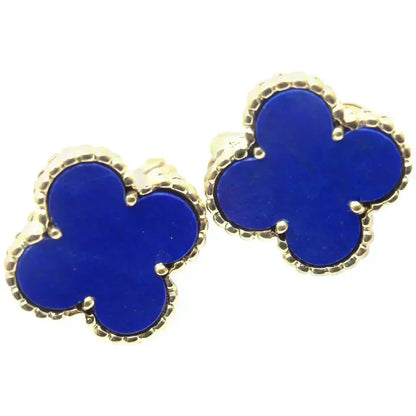 [LORA]CLOVER MINI 9.5MM TURQUOISE EARRINGS