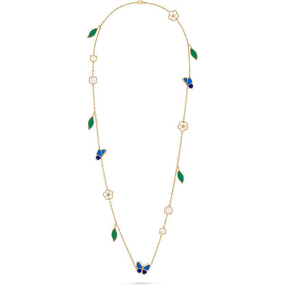 [LORA]LUCKY SPRING BUTTERFLY 15 FLOWER NECKLACE