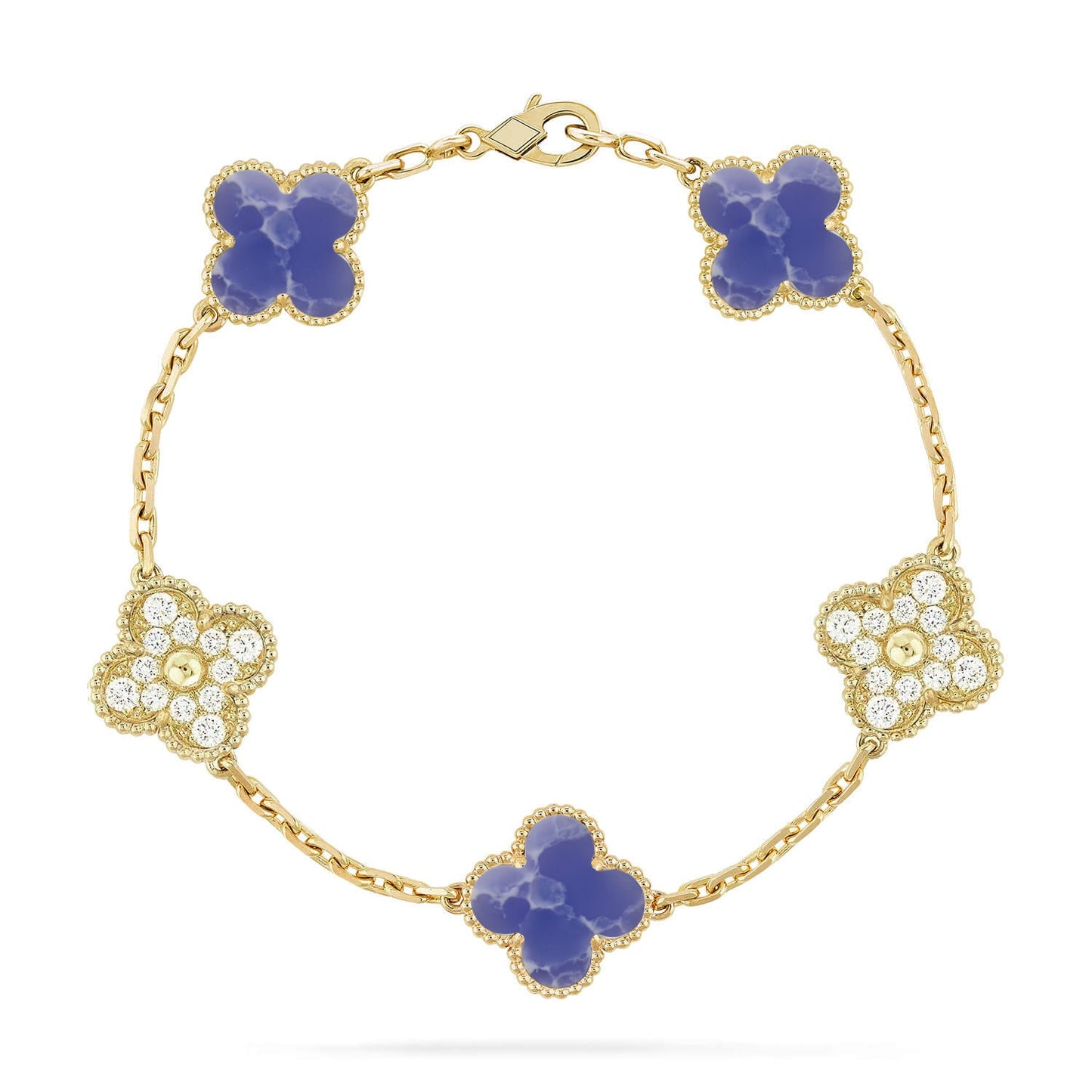 [LORA]CLOVER 5 MOTIF BLUE VEINS BRACELET COLLECTION