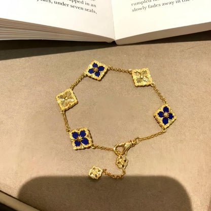 [Lora JEWELRY] OPERA 5 MOTIFS TULLE ENAMEL BRACELET