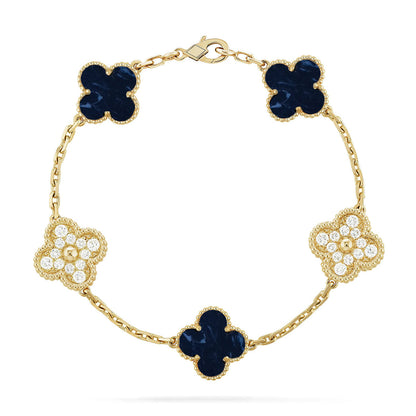 [LORA]CLOVER 5 MOTIF PIETERSITE BRACELET COLLECTION