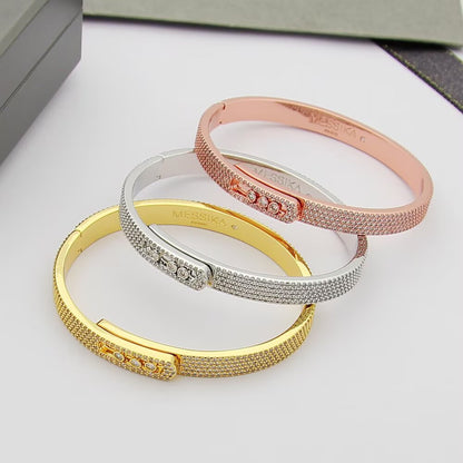 [LORA] Move Noa Full Pavé Diamond Bangle Bracelet