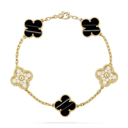 [LORA] CLOVER 5 MOTIF PULSAR STONE BRACELET COLLECTION