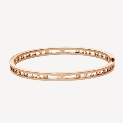 [LORA]ZERO 1 SPIRAL LOGO PINK GOLD BRACELET
