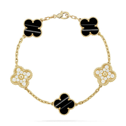 [Lora] CLOVER 5 MOTIF PULSAR STONE BRACELET COLLECTION