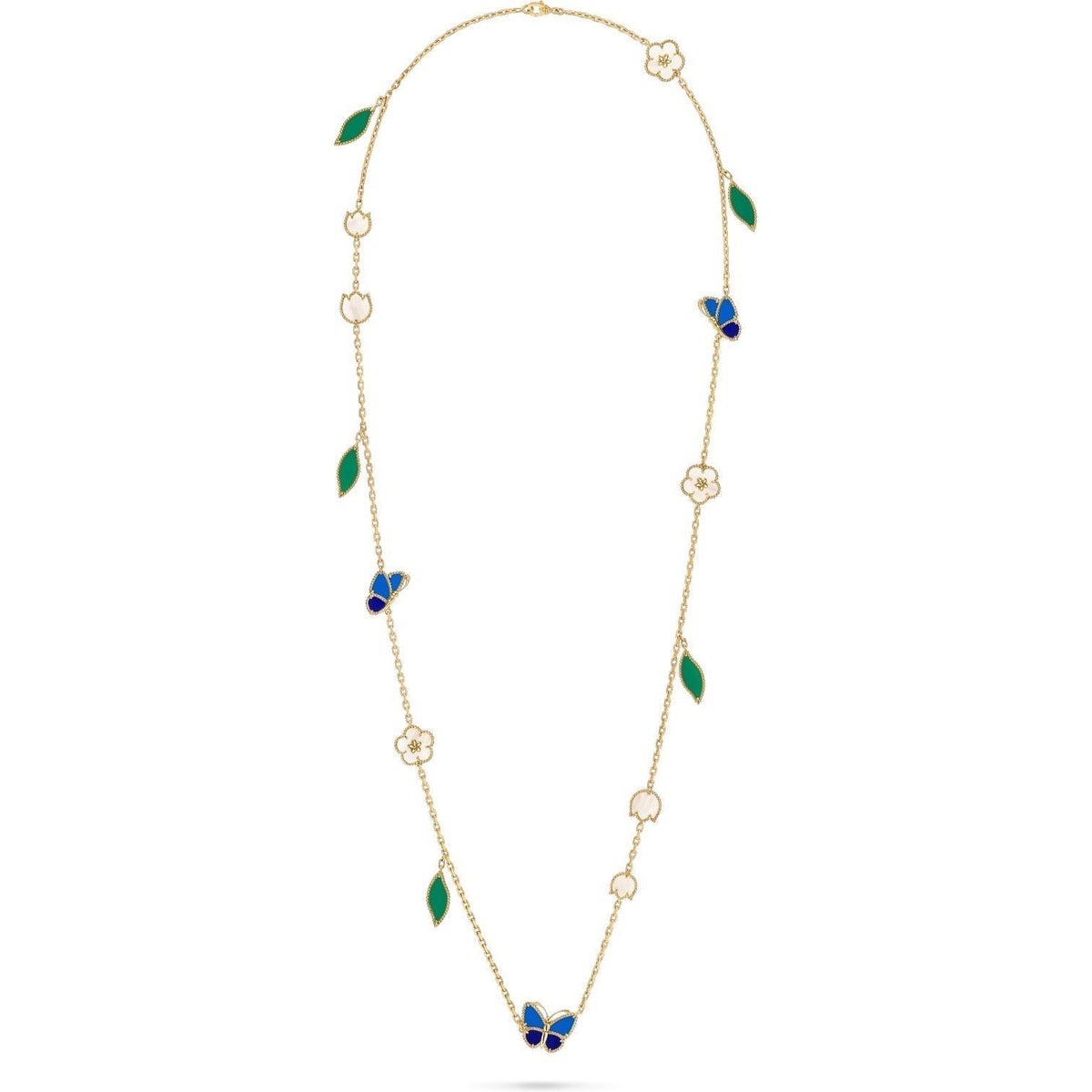 [Lora]LUCKY SPRING BUTTERFLY 15 FLOWER NECKLACE