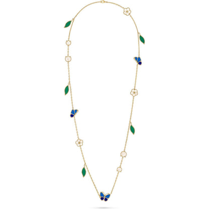 [Lora]LUCKY SPRING BUTTERFLY 15 FLOWER NECKLACE