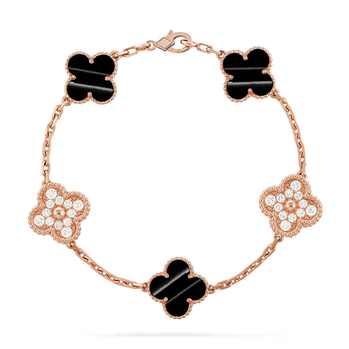 [Lora] CLOVER 5 MOTIF PULSAR STONE BRACELET COLLECTION