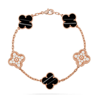 [Lora] CLOVER 5 MOTIF PULSAR STONE BRACELET COLLECTION