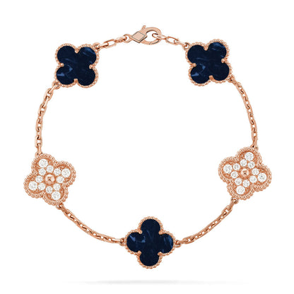 [LORA]CLOVER 5 MOTIF PIETERSITE BRACELET COLLECTION