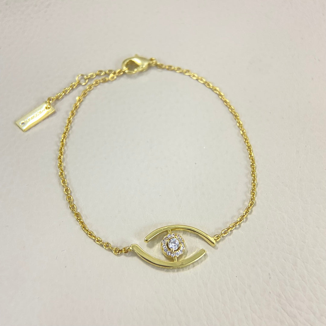 [LORA] Lucky Eye Pave-Set Diamond Bracelet