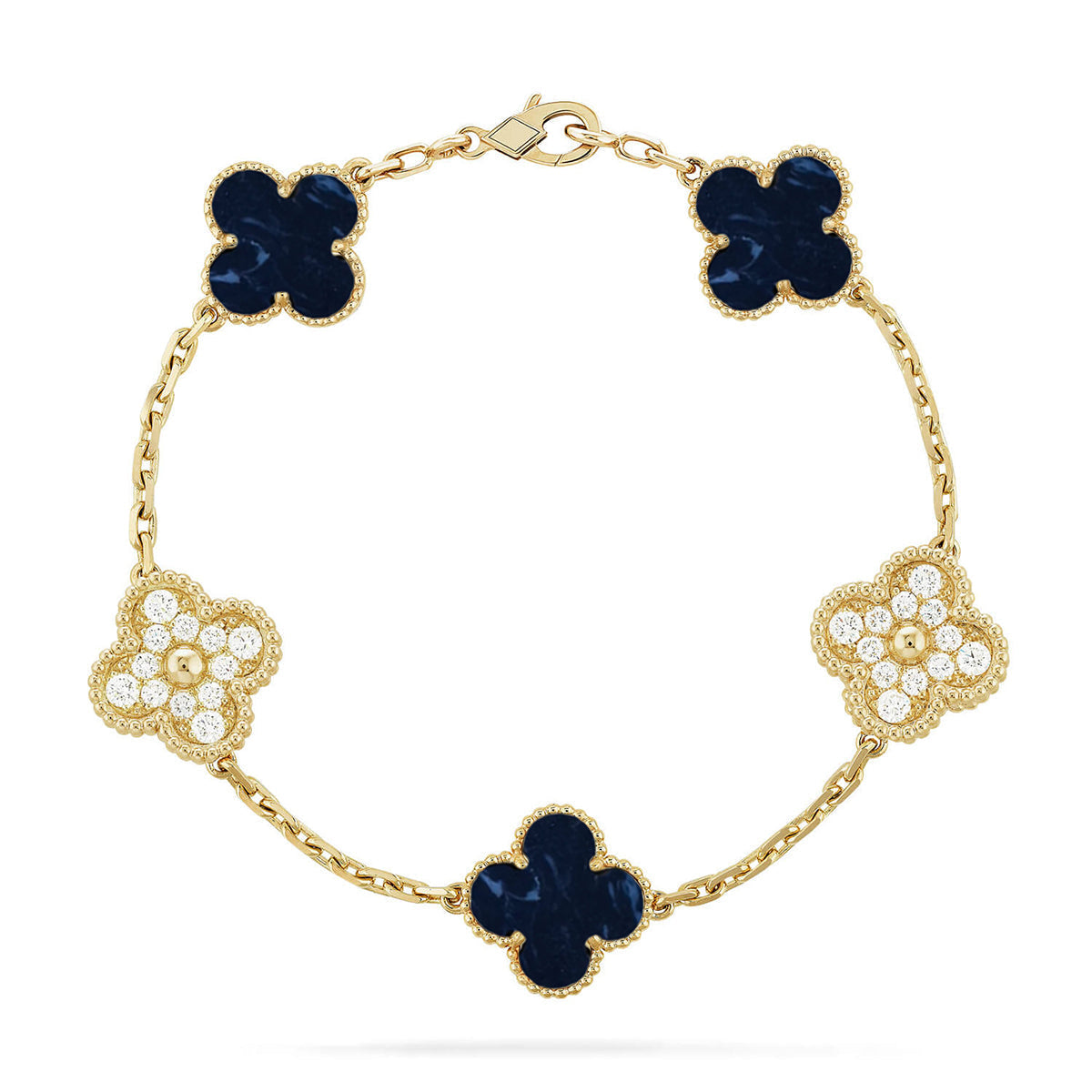 [Lora]CLOVER 5 MOTIF PIETERSITE BRACELET COLLECTION