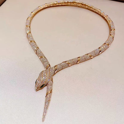 [LORA]HAUTE COUTURE GOLD SERPENTI NECKLACE