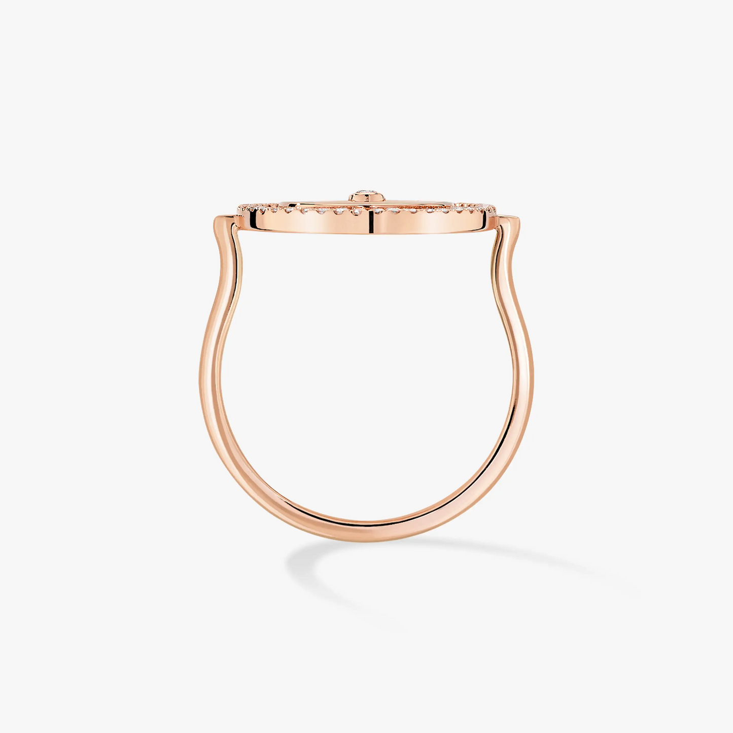 [LORA] LUCKY MOVE PINK GOLD DIAMOND RING