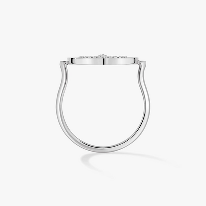 [LORA] LUCKY MOVE PAVED SILVER DIAMOND RING