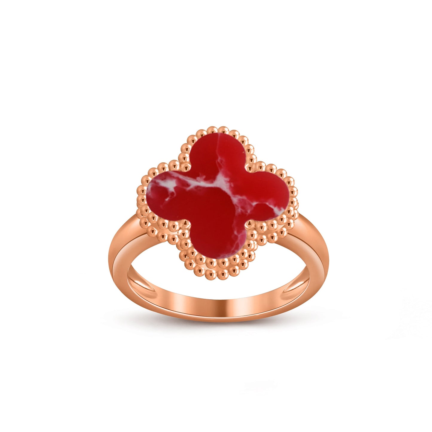 [Lora]CLOVER RING ROSE GOLD COLLECTION