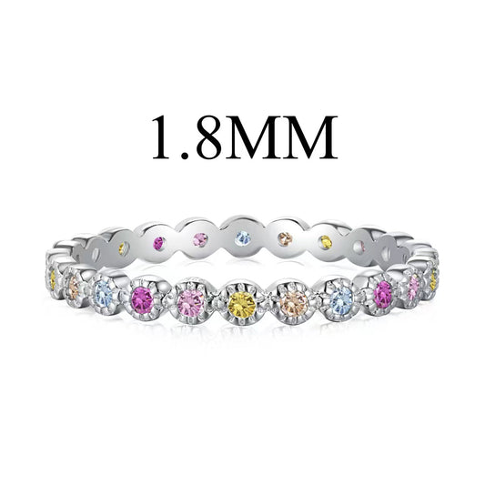 [LORA]Unique Scintillating Round Cut Daily Ring