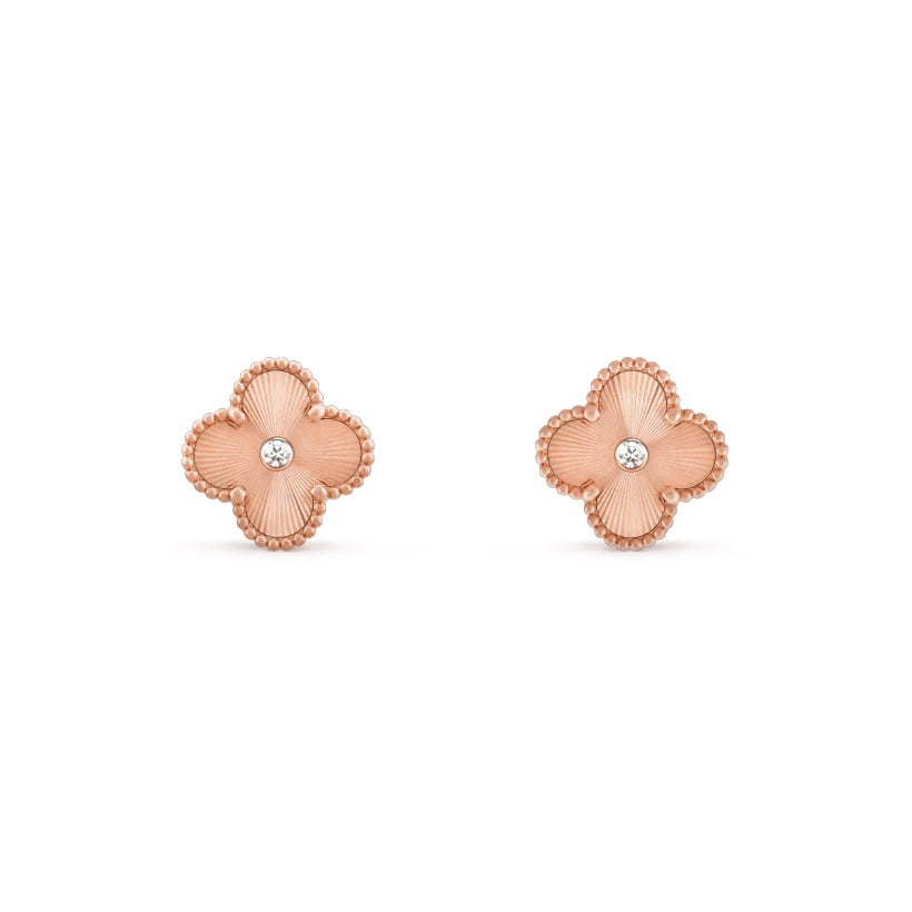 [Lora]CLOVER  15MM DIAMOND EARRINGS COLLECTION