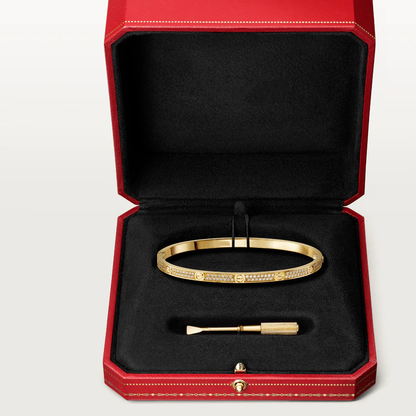 [LORA]LOVE BRACELET 3.65MM DIAMOND-PAVED