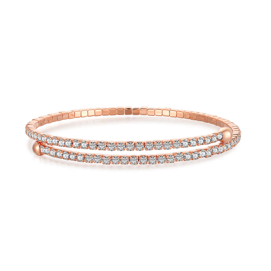 [LORA]Row of Diamonds Round Fashion Bracelet