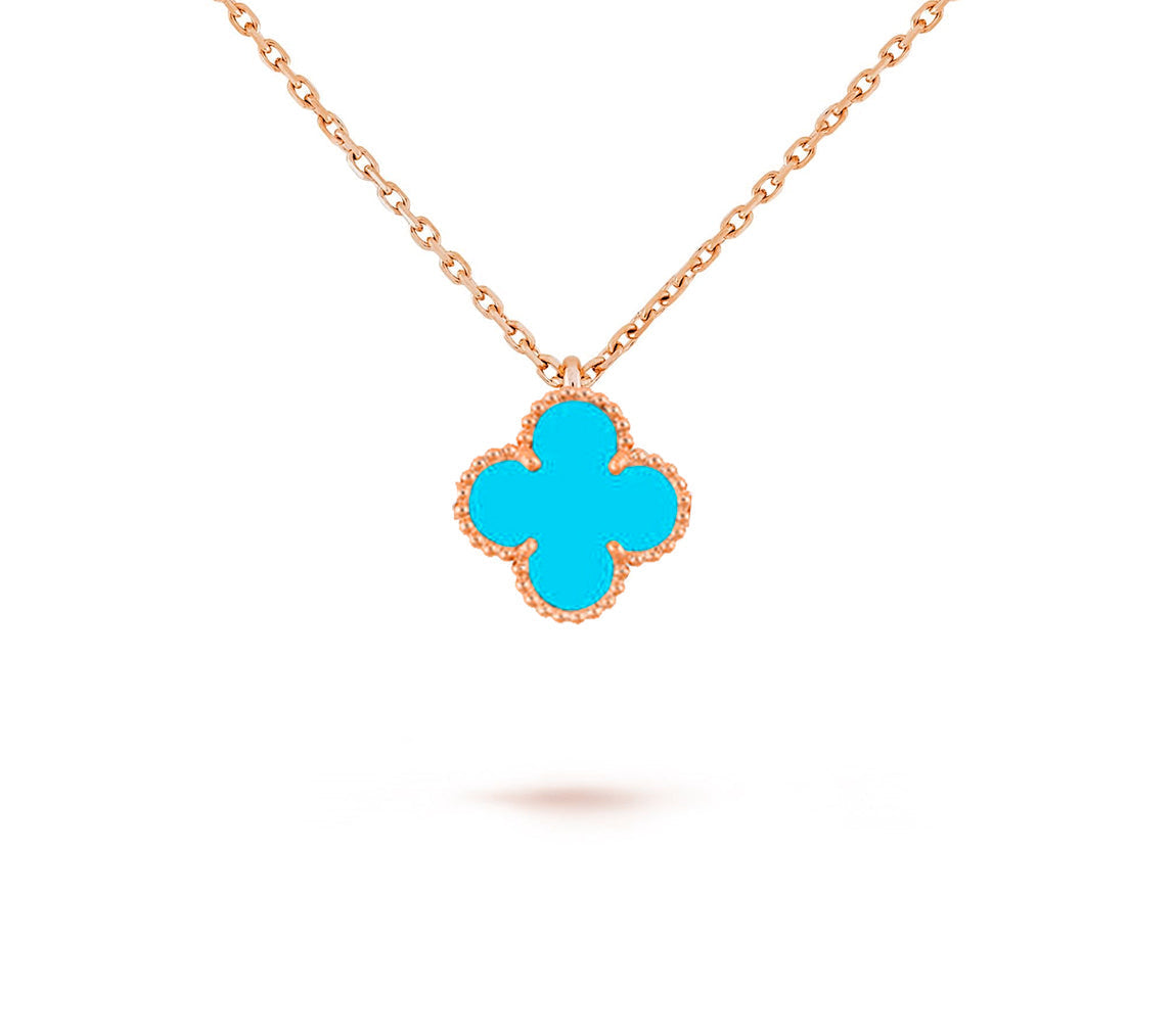 [Lora]CLOVER MINI 9.5MM CARNELIANS NECKLACE COLLECTION