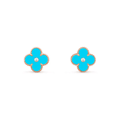 [Lora]CLOVER  15MM DIAMOND EARRINGS COLLECTION