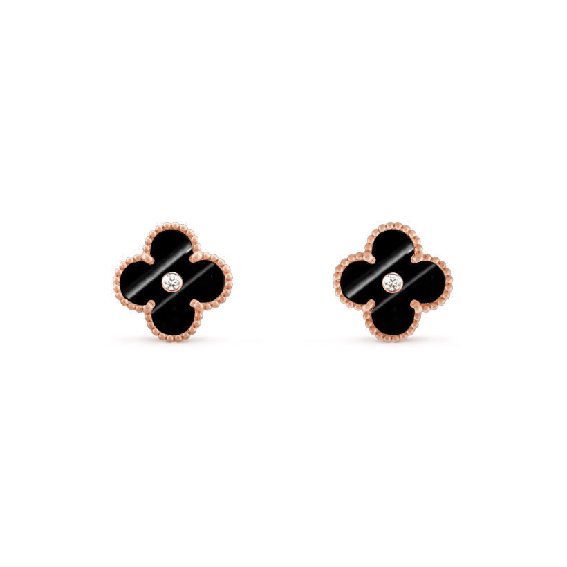 [Lora]CLOVER  15MM DIAMOND EARRINGS COLLECTION