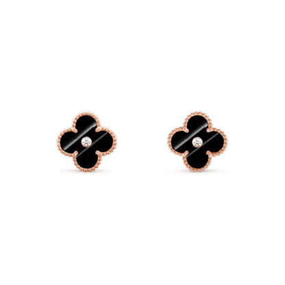 [Lora]CLOVER  15MM DIAMOND EARRINGS COLLECTION