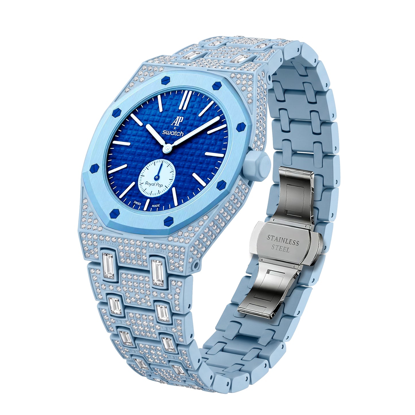 Royal Oak Pop Exclusive Bioceramic Case & Bioceramic Strap Diamond