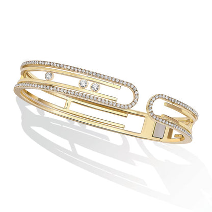 [LORA] MOVE 10TH PAVED DIAMOND BRACELET