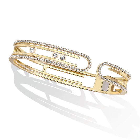 [LORA] MOVE 10TH PAVED DIAMOND BRACELET