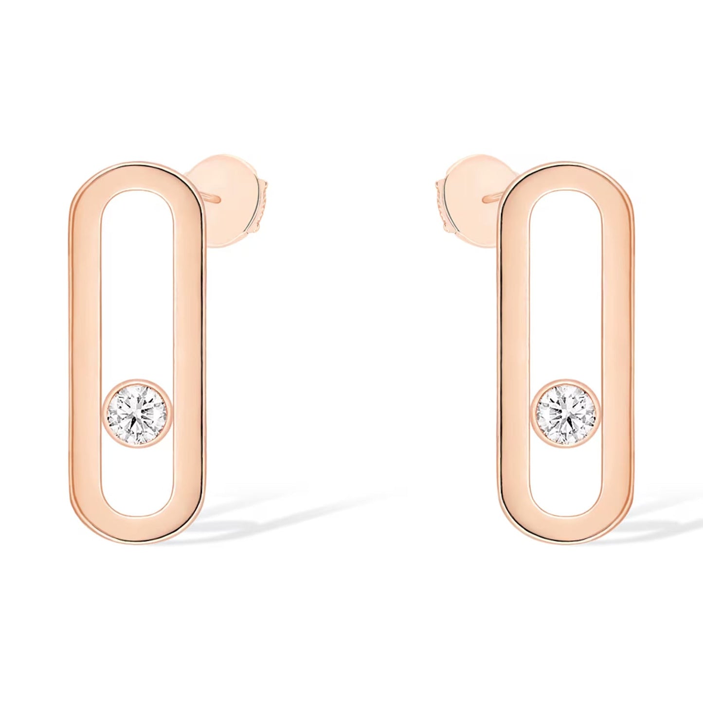 [LORA] MOVE UNO SMALL 1 DIAMOND EARRINGS