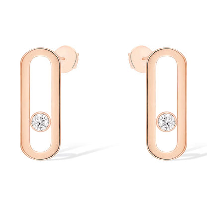 [LORA] MOVE UNO SMALL 1 DIAMOND EARRINGS