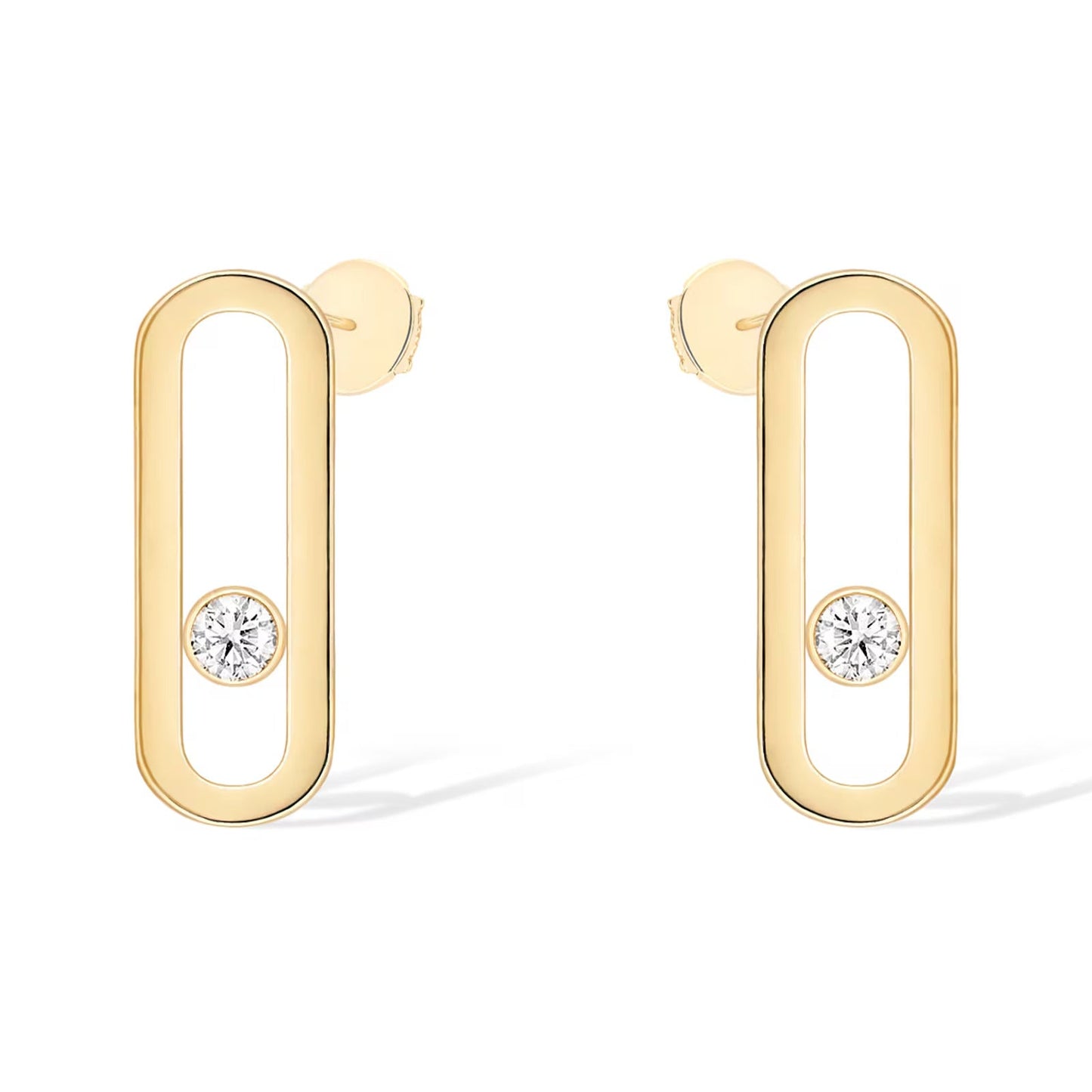 [LORA] MOVE UNO SMALL 1 DIAMOND EARRINGS