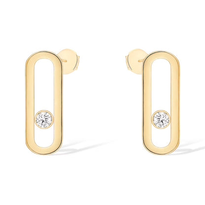 [LORA] MOVE UNO SMALL 1 DIAMOND EARRINGS