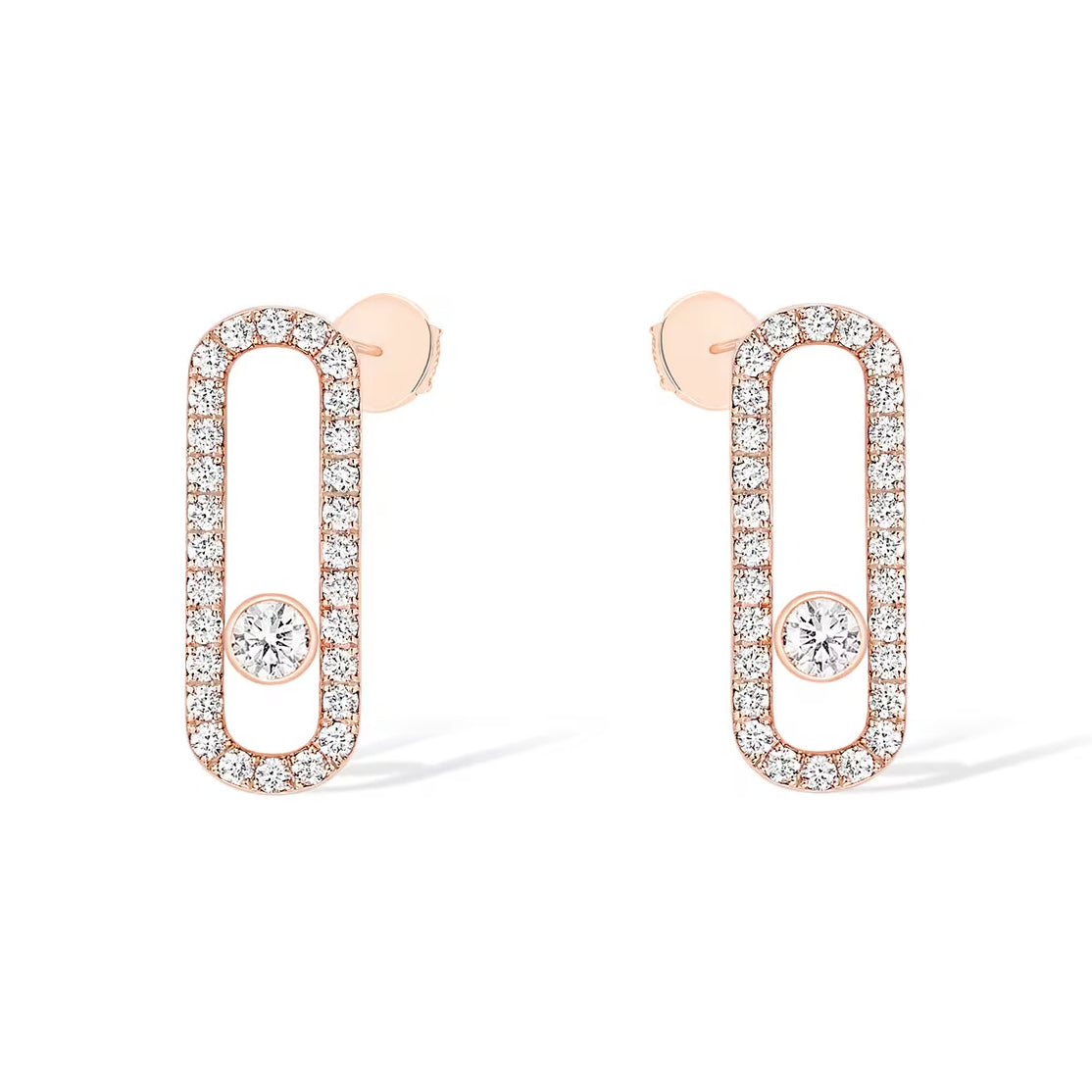 [LORA] MOVE UNO STUD DIAMOND PAVED EARRINGS