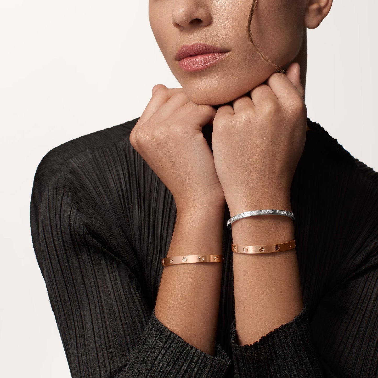 [LORA] LOVE BRACELET 6.1MM BRUSHED