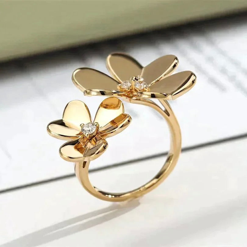 [LORA]CLOVER COMOS GOLD DIAMOND RING