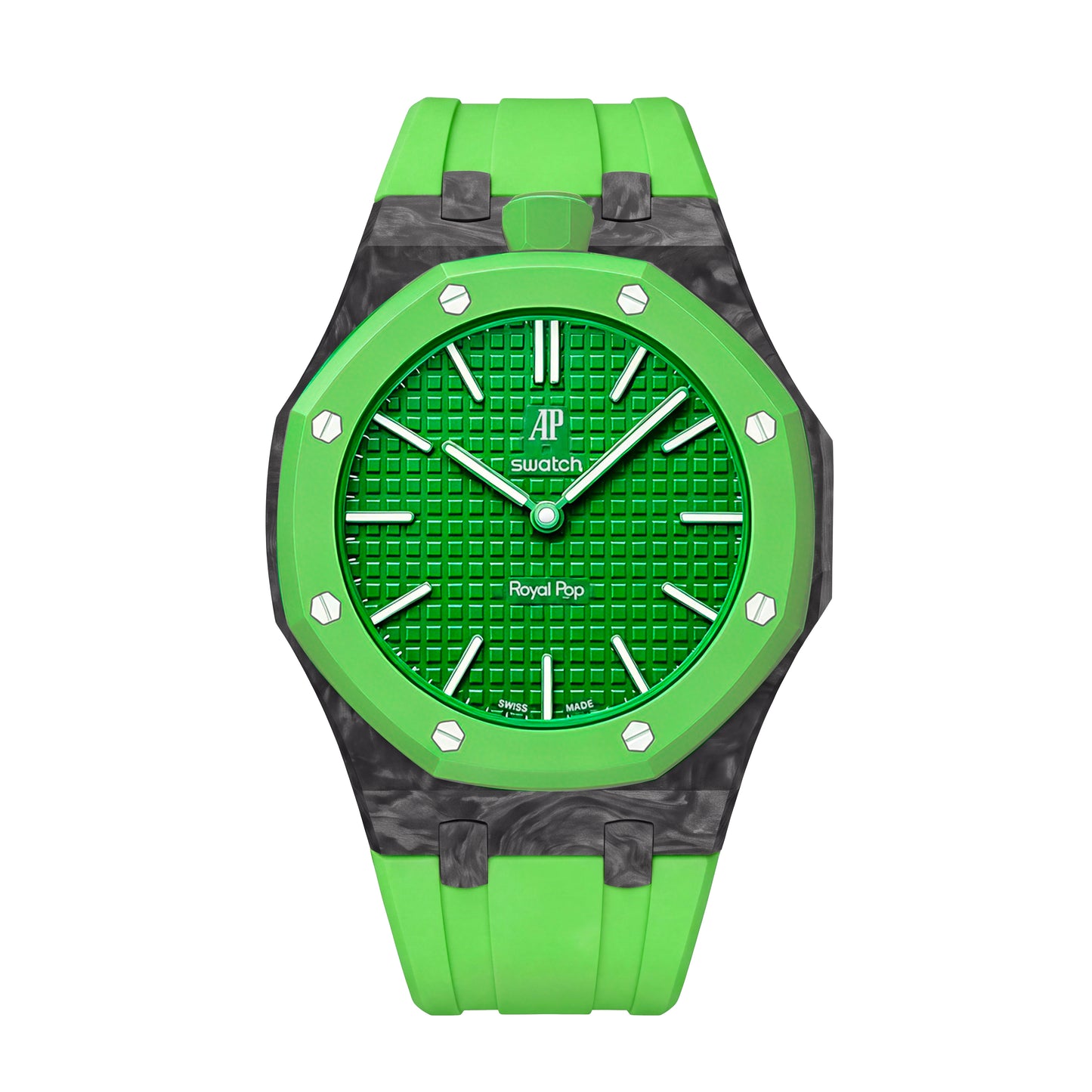 Royal Oak Pop Exclusive Carbon‑fiber Case & Silicone Strap