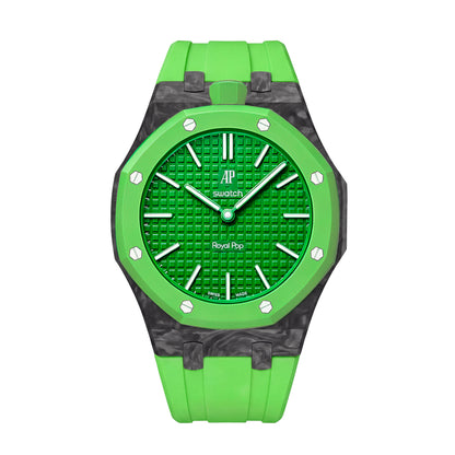 Royal Oak Pop Exclusive Carbon‑fiber Case & Silicone Strap