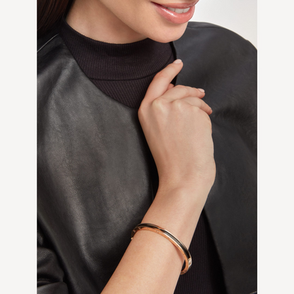 [LORA]ZERO 1 PINK GOLD WITH BLACK CERAMIC BRACELET