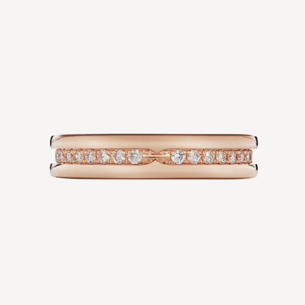 [LORA]ZERO 1 ONE-BAND PAVED DIAMONDS ON THE SPIRAL RING
