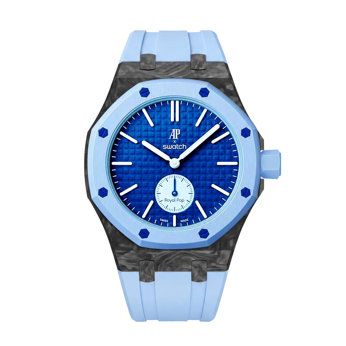 Royal Oak Pop Exclusive Carbon‑fiber Case & Silicone Strap