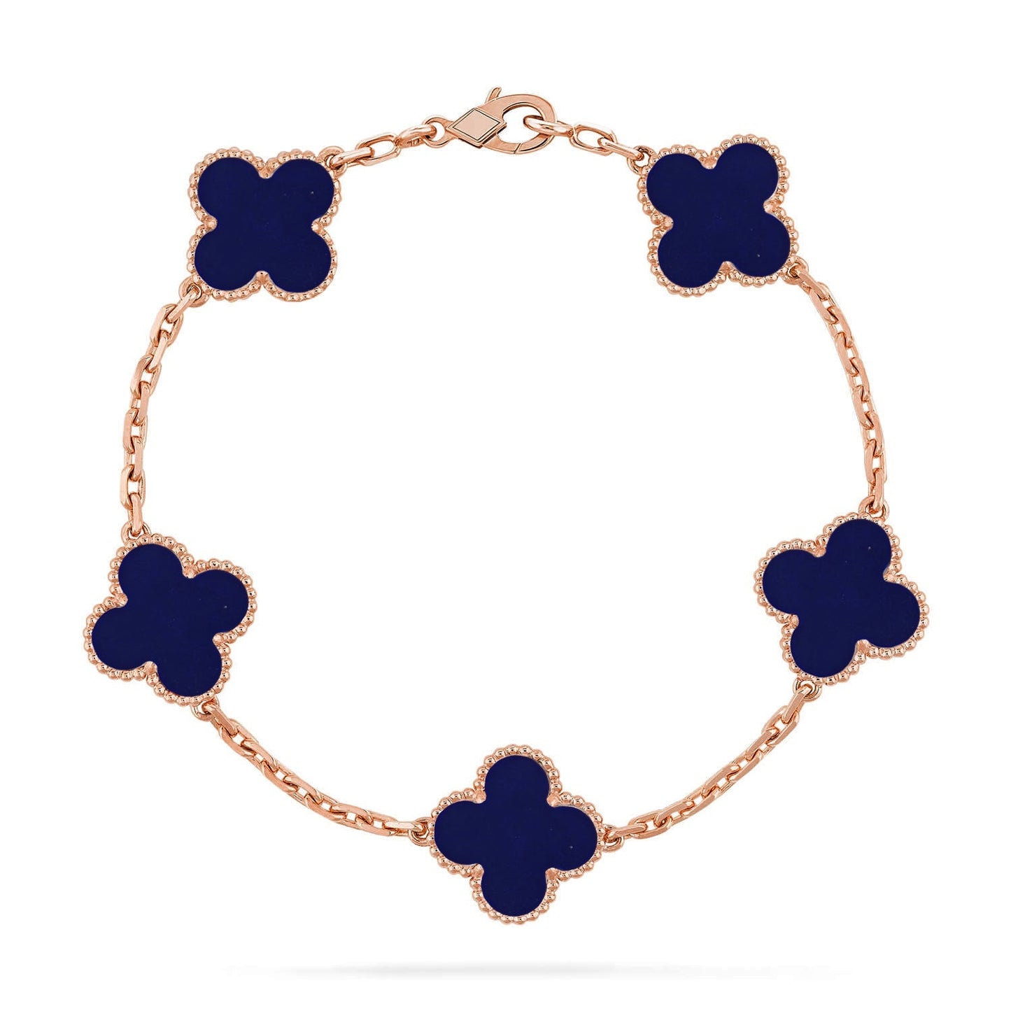 [Lora]CLOVER 5 MOTIF LAPIS LAZULI BRACELET COLLECTION