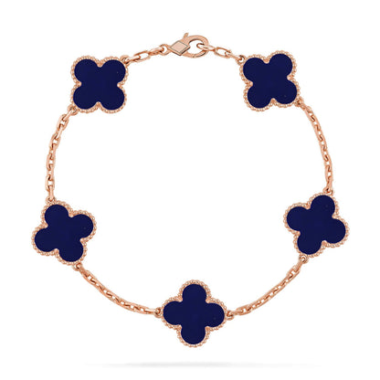 [Lora]CLOVER 5 MOTIF LAPIS LAZULI BRACELET COLLECTION
