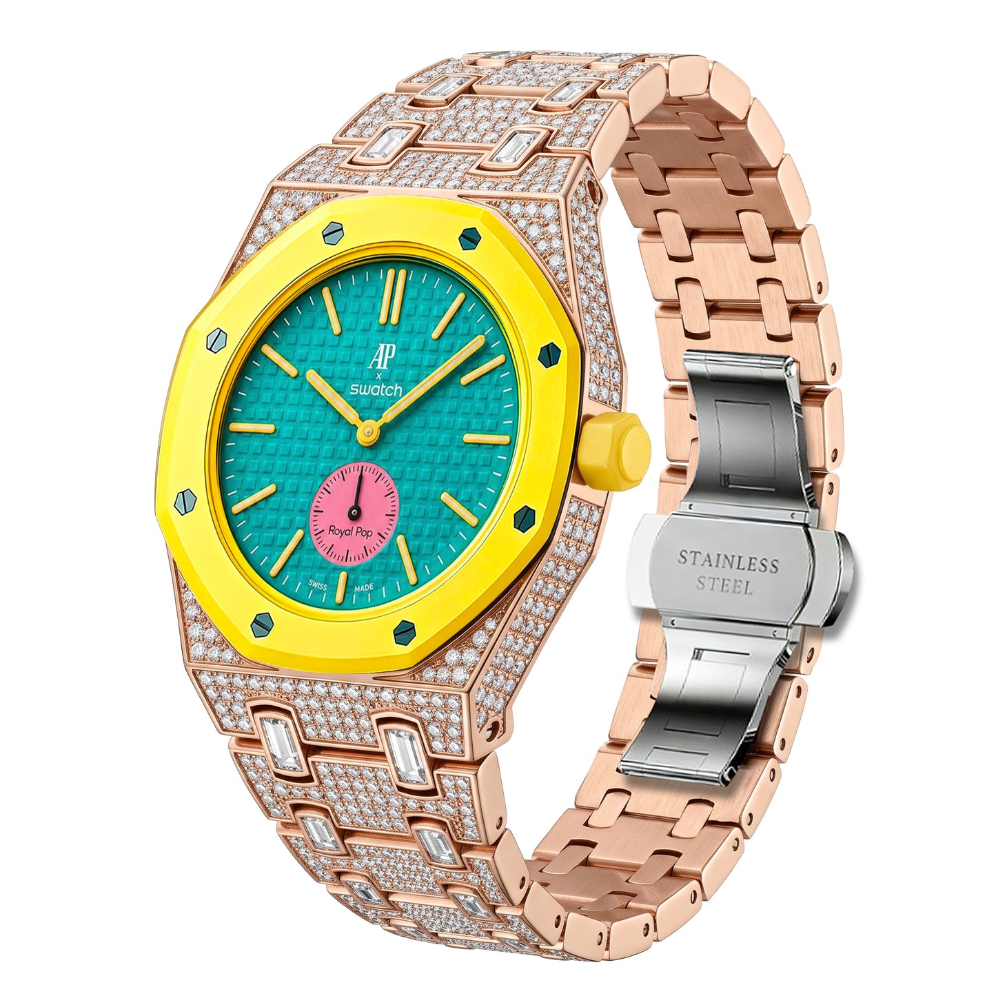 Royal Oak Pop Exclusive Bioceramic Case & Bioceramic Strap Diamond